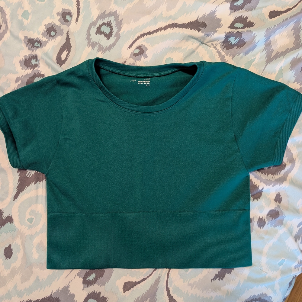 Greenish Teal Crop Top